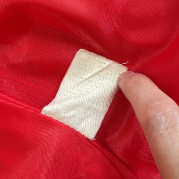 Vintage Red Blazer Knit Jacket - Size Medium - Picture 5 of 7